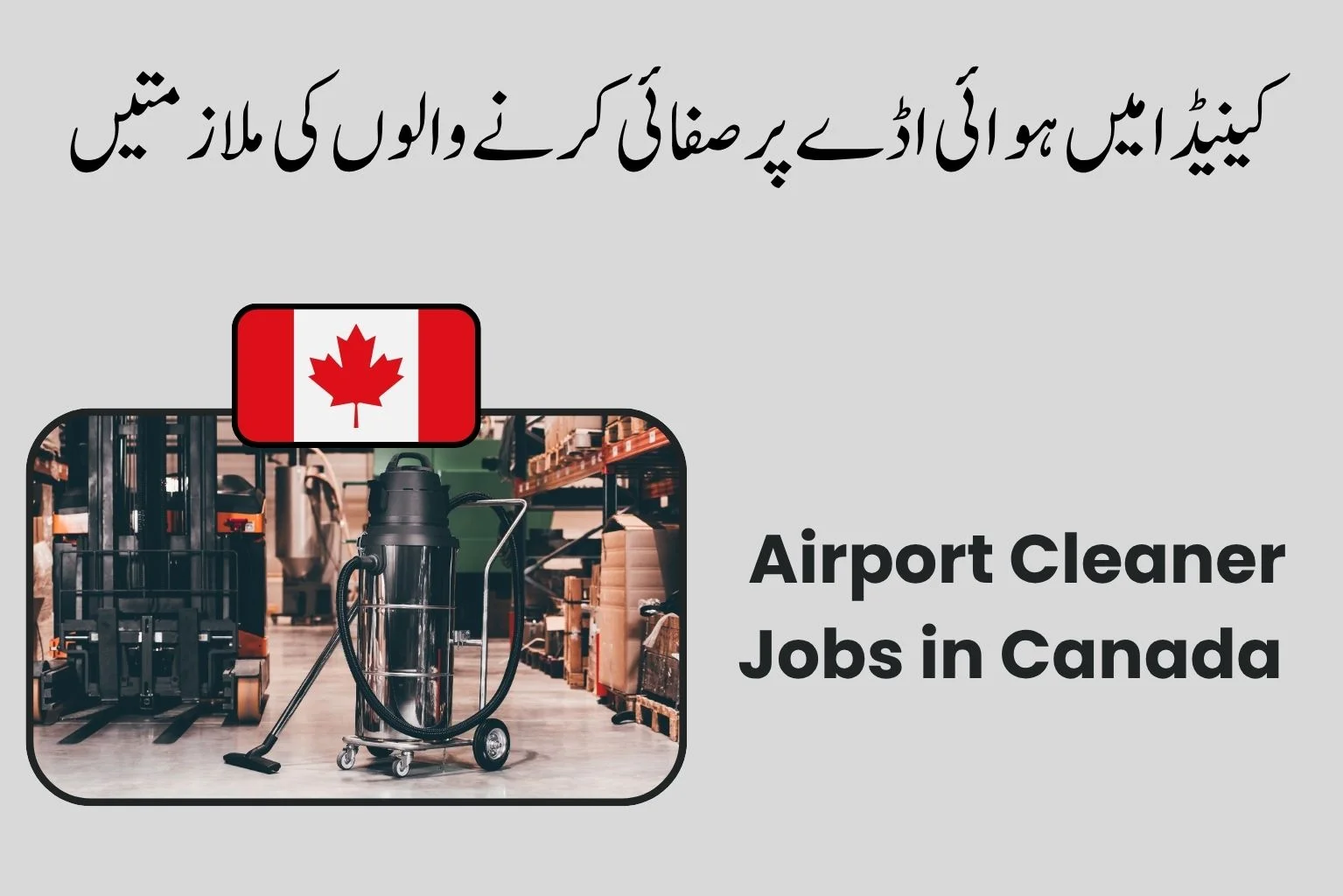 Airport Cleaner Jobs in Canada